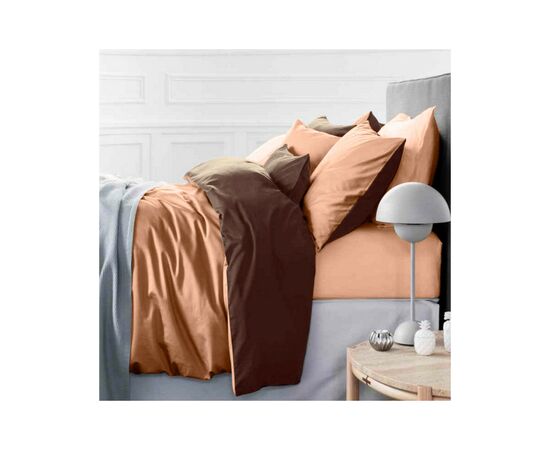 Постільна білизна MirSon King Size Сатин Premium 0165+0211 Cappuccino 220х240 (2200001169555)