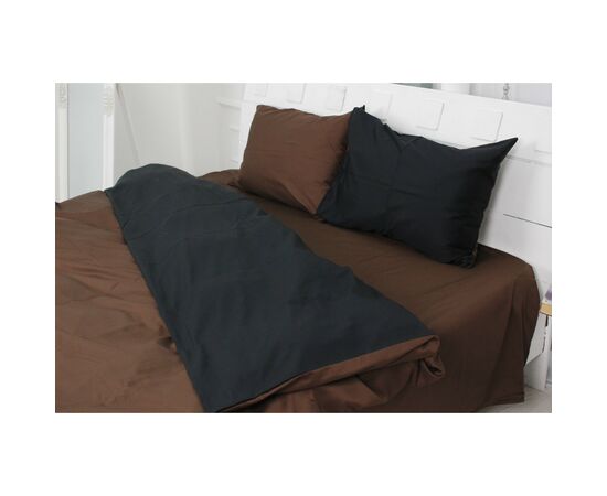 Постільна білизна MirSon King Size Сатин Premium 0211+0055 Dark Chocolate 220х240 (2200001169616), зображення 6 Постільна білизна MirSon King Size Сатин Premium 0211+0055 Dark Chocolate 220х240 (2200001169616), зображення 6