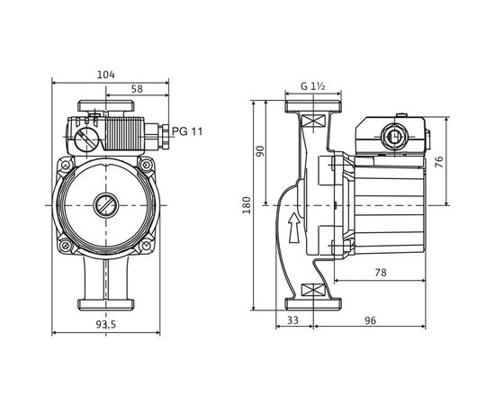 Циркуляционный насос Wilo Star-RS 25/6, 1/2", 10 бар, 180 мм, 99 Вт, 230V (4032956), изображение 2 Циркуляционный насос Wilo Star-RS 25/6, 1/2", 10 бар, 180 мм, 99 Вт, 230V (4032956), изображение 2