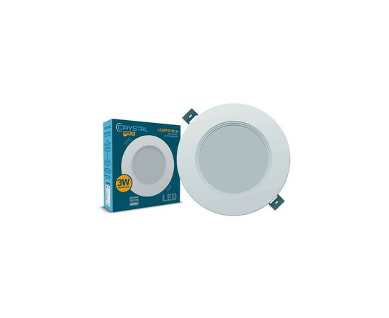 Светильник CRYSTAL GOLD SAPFIR M- 3W 6500K (DNL-024)