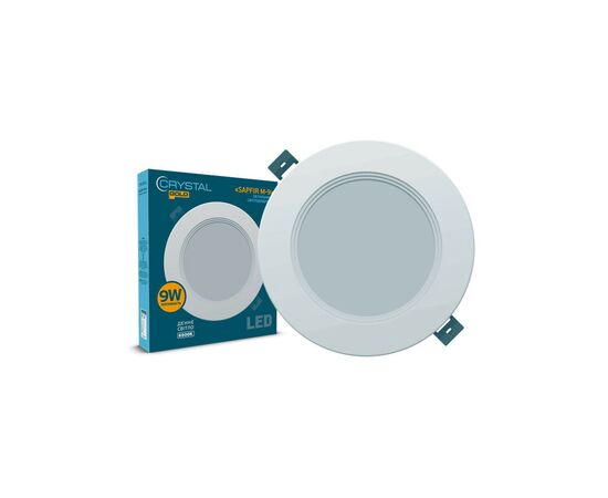 Світильник CRYSTAL GOLD SAPFIR M- 9W 6500K (DNL-026)