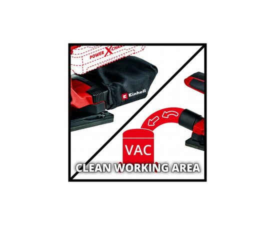 Шлифовальная машина Einhell TC-OS 18/187 Li-Solo (без АКБ и ЗУ) (4460725), изображение 4 Шлифовальная машина Einhell TC-OS 18/187 Li-Solo (без АКБ и ЗУ) (4460725), изображение 4