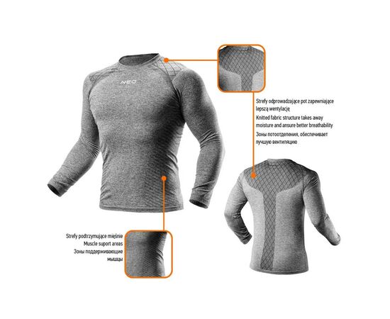 Термокофта Neo Tools размер L/XL (81-660-L/XL), изображение 2 Термокофта Neo Tools размер L/XL (81-660-L/XL), изображение 2