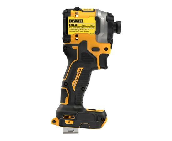 Шуруповерт DeWALT DCF850NT, кейс TSTAK (Без АКБ и ЗУ) (DCF850NT), изображение 3 Шуруповерт DeWALT DCF850NT, кейс TSTAK (Без АКБ и ЗУ) (DCF850NT), изображение 3