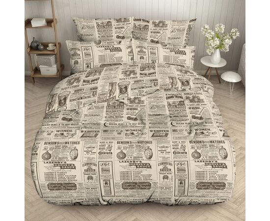 Постельное белье Home Line Газета бязь, Евро (168371)