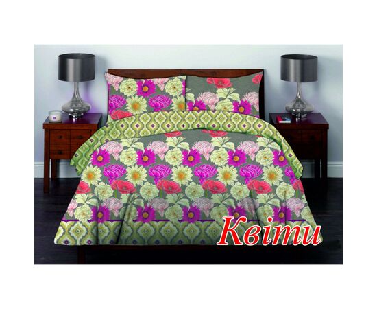 Постільна білизна Home Line Квіти бязь, Євро (122839)
