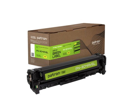Картридж Patron HP 304A (CC532A) Green Label, yellow (PN-304AYGL)
