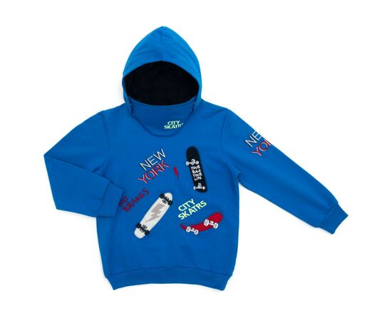 Кофта Breeze зі скейтом (14448-128B-blue)