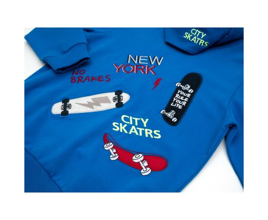Кофта Breeze со скейтом (14448-152B-blue), изображение 3 Кофта Breeze со скейтом (14448-152B-blue), изображение 3