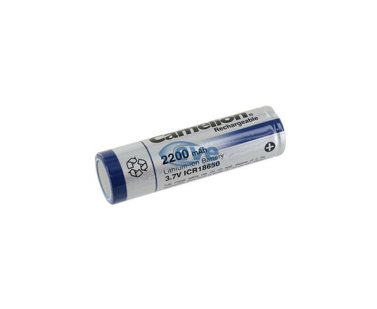Акумулятор 18650 Li-Ion ICR18650 FlatTop Bulk, 2200mAh, 3.7V Camelion (ICR18650F-22)