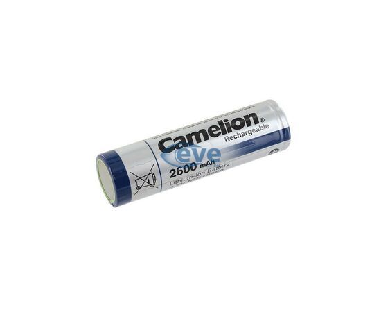 Аккумулятор 18650 Li-Ion ICR18650 FlatTop Bulk, 2600mAh, 3.7V Camelion (ICR18650F-26)