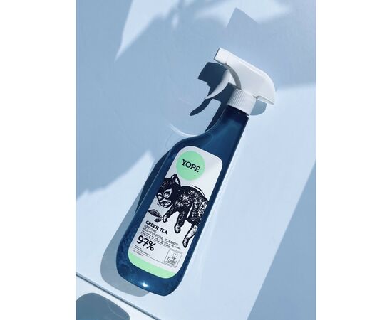 Спрей для чистки ванн Yope Green Tea Natural All-Purpose Cleaner 750 мл (5905279370166), изображение 2 Спрей для чистки ванн Yope Green Tea Natural All-Purpose Cleaner 750 мл (5905279370166), изображение 2