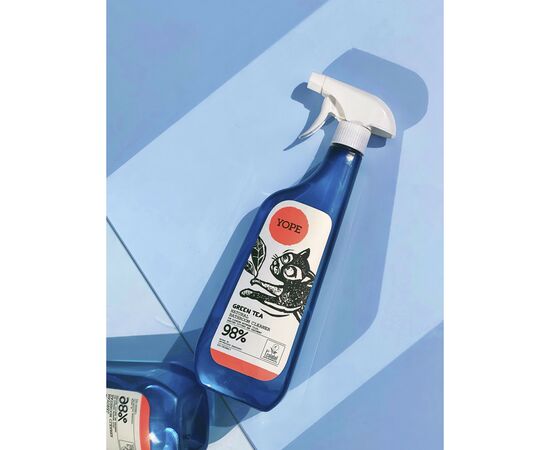 Спрей для чищення ванн Yope Green Tea Natural Bathroom Cleaner 750 мл (5905279370111), зображення 2