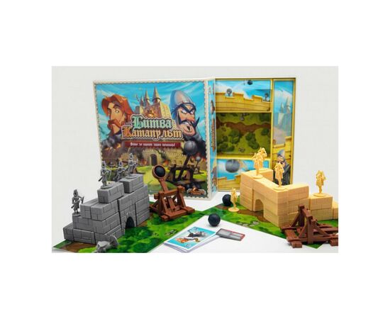 Настольная игра Fun Games Shop Битва Катапульт (Catapult Feud), украинский (FGS40), изображение 2 Настольная игра Fun Games Shop Битва Катапульт (Catapult Feud), украинский (FGS40), изображение 2