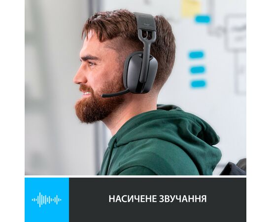 Наушники Logitech Zone Vibe 100 Wireless Graphite (981-001213), изображение 4 Наушники Logitech Zone Vibe 100 Wireless Graphite (981-001213), изображение 4