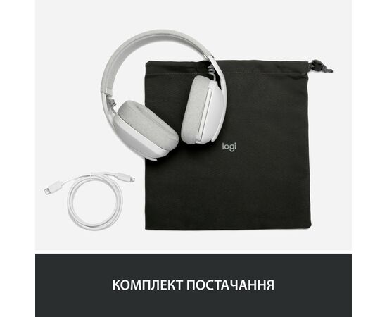 Наушники Logitech Zone Vibe 100 Wireless Off-White (981-001219), изображение 10 Наушники Logitech Zone Vibe 100 Wireless Off-White (981-001219), изображение 10