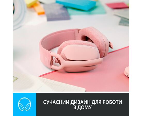 Наушники Logitech Zone Vibe 100 Wireless Rose (981-001224), изображение 2 Наушники Logitech Zone Vibe 100 Wireless Rose (981-001224), изображение 2