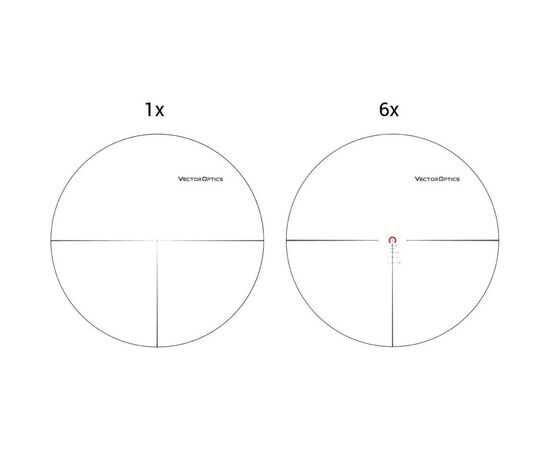 Прицел Vector Optics Continental 1-6x28 сетка BDС с подсветкой (SCFF-31P), изображение 10 Прицел Vector Optics Continental 1-6x28 сетка BDС с подсветкой (SCFF-31P), изображение 10
