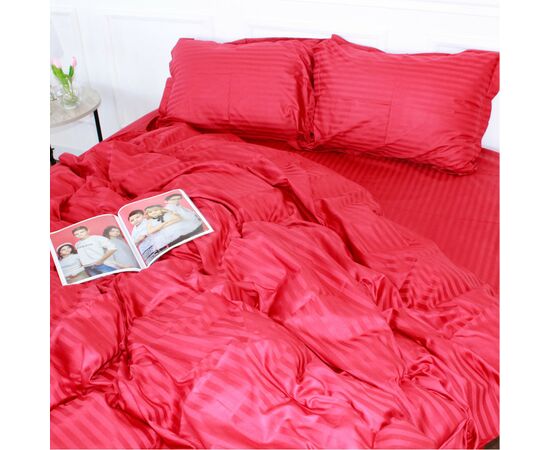 Постельное белье MirSon SatinStripe 30-0018Red 110х140 Детский (2200005246276), изображение 2 Постельное белье MirSon SatinStripe 30-0018Red 110х140 Детский (2200005246276), изображение 2