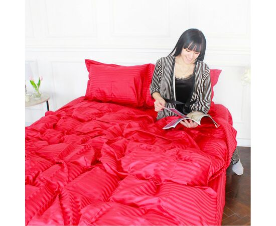 Постельное белье MirSon SatinStripe 30-0018Red 110х140 Детский (2200005246276), изображение 5 Постельное белье MirSon SatinStripe 30-0018Red 110х140 Детский (2200005246276), изображение 5