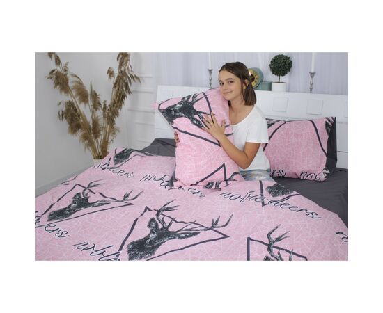 Постільна білизна MirSon Бязь 17-0516 Noble deers pink Полуторний (2200003644425), зображення 4 Постільна білизна MirSon Бязь 17-0516 Noble deers pink Полуторний (2200003644425), зображення 4