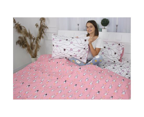 Постільна білизна MirSon Бязь 17-0528 Bunnies pink King Size (2200003672022), зображення 5 Постільна білизна MirSon Бязь 17-0528 Bunnies pink King Size (2200003672022), зображення 5