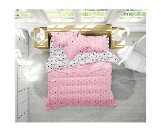 Постельное белье MirSon Бязь 17-0528 Bunnies pink Семейный (2200003671759)