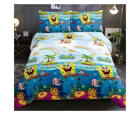 Постельное белье MirSon Бязь Premium 17-0319 Spanch + Patrik King Size (2200002359818)