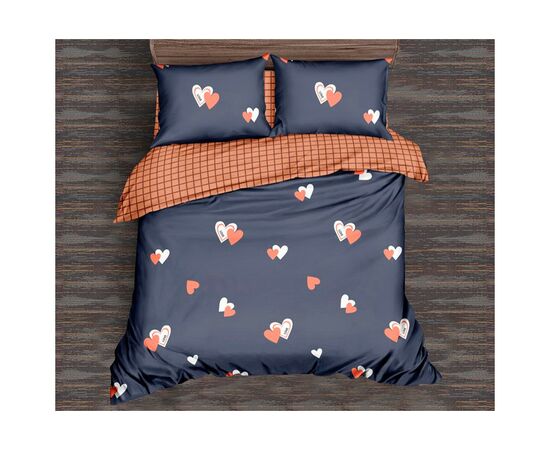Постельное белье MirSon Бязь Premium 17-0442 Blue orange 160х220 (2200003074055)