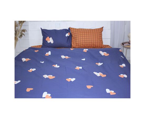 Постельное белье MirSon Бязь Premium 17-0442 Blue orange 160х220х2 (2200003075182), изображение 3