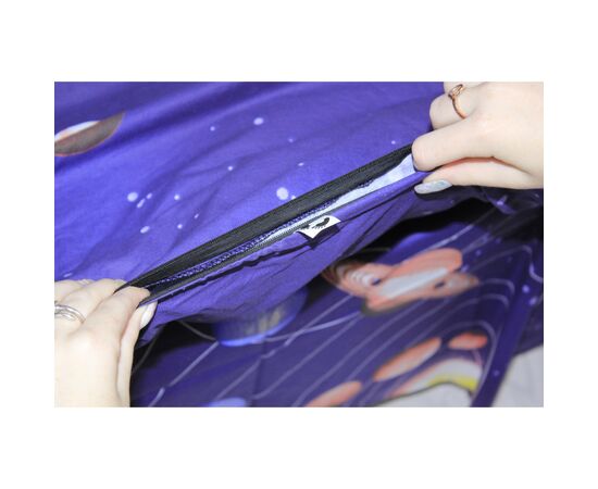 Постільна білизна MirSon Сатин 22-1282 Night Space Двоспальний (2200003585643), зображення 3 Постільна білизна MirSon Сатин 22-1282 Night Space Двоспальний (2200003585643), зображення 3