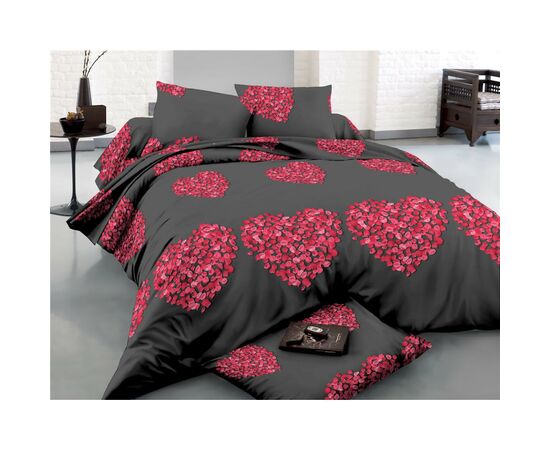 Постільна білизна MirSon Сатин 22-1290 Heart of flowers Полуторний (2200003605143)