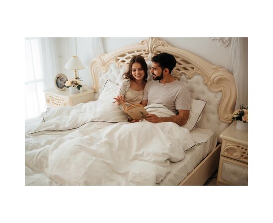 Постельное белье MirSon Сатин Premium Corner Moko White 2х160х220 (2200001717664), изображение 4