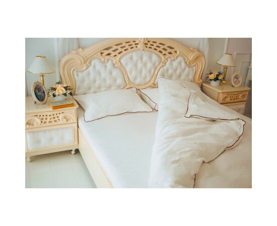 Постельное белье MirSon Сатин Premium Corner Moko White 2х160х220 (2200001717664)