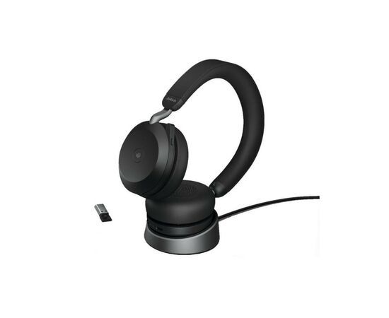 Наушники Jabra Evolve2 75 MS Stereo USB-A + База Black (27599-999-989)