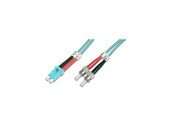 Оптический патчкорд Digitus LC/UPC-ST/UPC, 50/125, OM3, duplex, 3m (DK-2531-03/3)