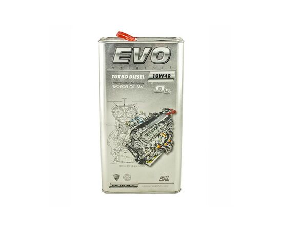 Моторное масло EVO D5 10W-40 TURBO DIESEL 5L (D5 5L 10W-40 TURBO DIESEL)