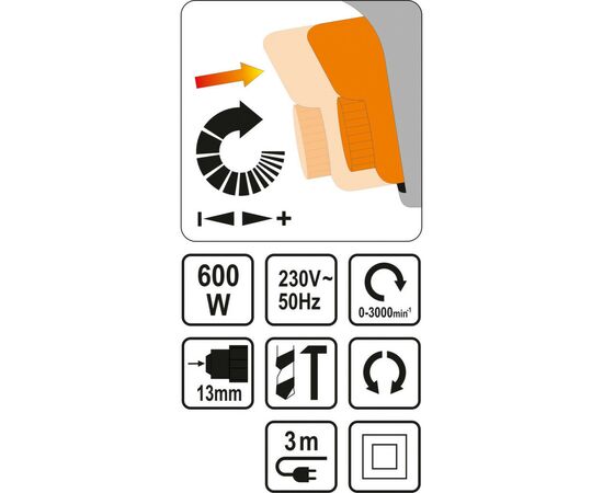 Дрель Sthor 78992, изображение 4 Дрель Sthor 78992, изображение 4