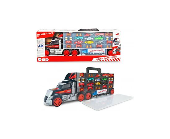 Игровой набор Dickie Toys Трейлер перевозчик авто, грузовик с ручкой (3749023), изображение 6 Игровой набор Dickie Toys Трейлер перевозчик авто, грузовик с ручкой (3749023), изображение 6