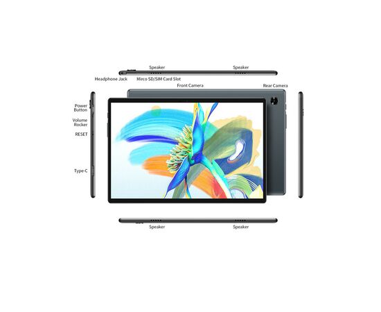 Планшет Teclast M40 Pro 10.1/FHD/6GB/128GB/WiFi/4GLTE Gray (6940709683545), изображение 8 Планшет Teclast M40 Pro 10.1/FHD/6GB/128GB/WiFi/4GLTE Gray (6940709683545), изображение 8