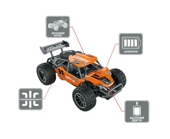 Радиоуправляемая игрушка Sulong Toys Metal Crawler – S-Rex (оранжевый, 1:16) (SL-230RHO), изображение 3 Радиоуправляемая игрушка Sulong Toys Metal Crawler – S-Rex (оранжевый, 1:16) (SL-230RHO), изображение 3