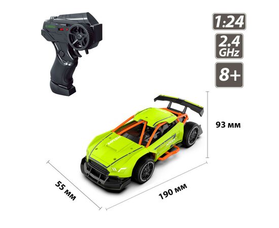 Радиоуправляемая игрушка Sulong Toys Speed racing drift – Mask (зеленый, 1:24) (SL-290RHGR), изображение 5 Радиоуправляемая игрушка Sulong Toys Speed racing drift – Mask (зеленый, 1:24) (SL-290RHGR), изображение 5