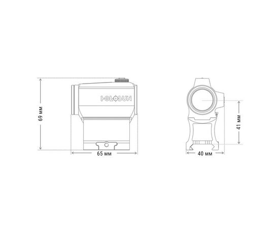 Прицел Holosun HE403C-GR (747027), изображение 6 Прицел Holosun HE403C-GR (747027), изображение 6