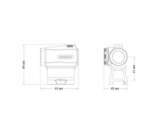 Прицел Holosun HE403R-GD (747028), изображение 6 Прицел Holosun HE403R-GD (747028), изображение 6