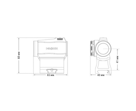 Прицел Holosun HE503R-GD (747024), изображение 6 Прицел Holosun HE503R-GD (747024), изображение 6