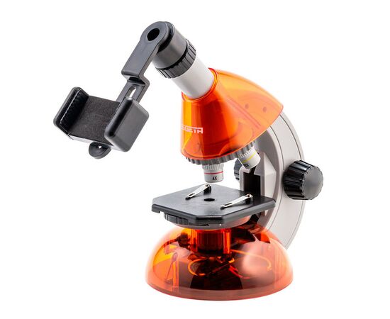 Микроскоп Sigeta Mixi с адаптером для смартфона 40x-640x Orange (65913), изображение 4 Микроскоп Sigeta Mixi с адаптером для смартфона 40x-640x Orange (65913), изображение 4