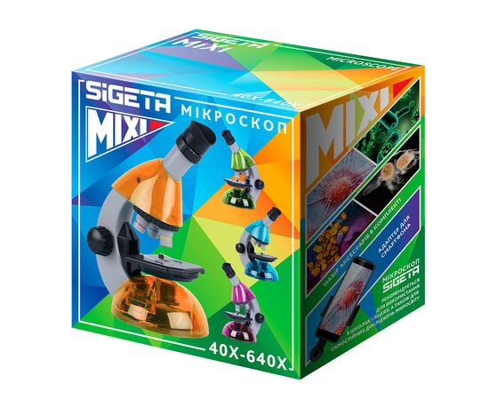 Микроскоп Sigeta Mixi с адаптером для смартфона 40x-640x Purple (65914), изображение 6 Микроскоп Sigeta Mixi с адаптером для смартфона 40x-640x Purple (65914), изображение 6