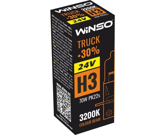 Автолампа Winso H3 TRUCK +30 70W (724300), зображення 2 Автолампа Winso H3 TRUCK +30 70W (724300), зображення 2