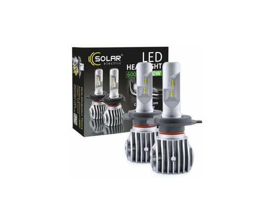 Автолампа SOLAR H4 12/24V 6500K 6000Lm 50W Cree Chip 1860 (8604), изображение 4 Автолампа SOLAR H4 12/24V 6500K 6000Lm 50W Cree Chip 1860 (8604), изображение 4