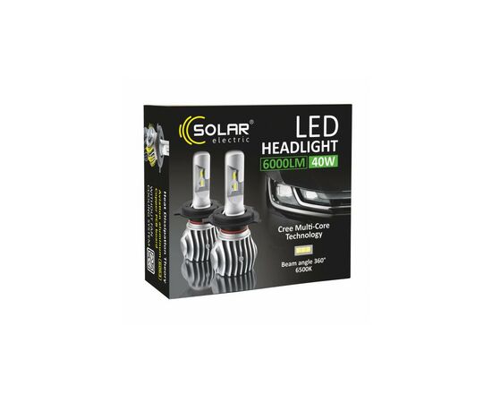 Автолампа SOLAR H7 CANBUS 12/24V 6500K 6000Lm 50W Cree Chip 1860 (8607), изображение 7 Автолампа SOLAR H7 CANBUS 12/24V 6500K 6000Lm 50W Cree Chip 1860 (8607), изображение 7